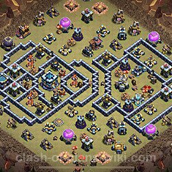 Base plan (layout), Town Hall Level 13 for clan wars (#24)