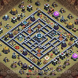 Base plan (layout), Town Hall Level 13 for clan wars (#25)