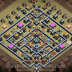 Base plan (layout), Town Hall Level 13 for clan wars (#26)