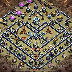 Base plan (layout), Town Hall Level 13 for clan wars (#27)