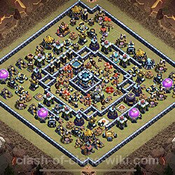 Base plan (layout), Town Hall Level 13 for clan wars (#32)