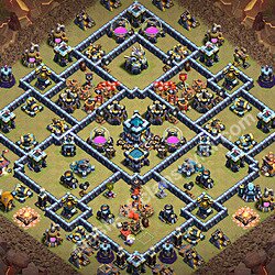 Base plan (layout), Town Hall Level 13 for clan wars (#3400)