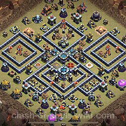 Base plan (layout), Town Hall Level 13 for clan wars (#36)