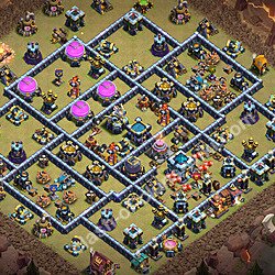 Clash of Clans köy düzeni, Belediye Binası Seviye 13 klan savaşları için (#3623)