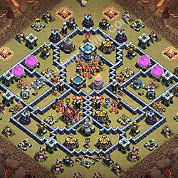 Clash of Clans köy düzeni, Belediye Binası Seviye 13 klan savaşları için (#3624)