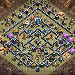 Base plan (layout), Town Hall Level 13 for clan wars (#37)