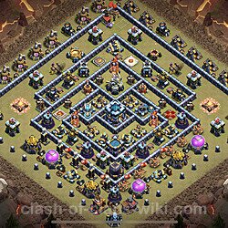 Base plan (layout), Town Hall Level 13 for clan wars (#38)