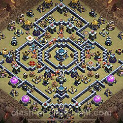 Base plan (layout), Town Hall Level 13 for clan wars (#42)