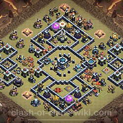 Base plan (layout), Town Hall Level 13 for clan wars (#43)