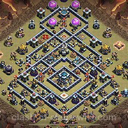 Base plan (layout), Town Hall Level 13 for clan wars (#46)