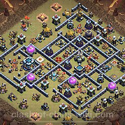 Base plan (layout), Town Hall Level 13 for clan wars (#47)