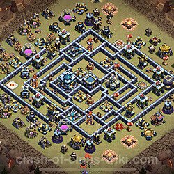 Base plan (layout), Town Hall Level 13 for clan wars (#5)