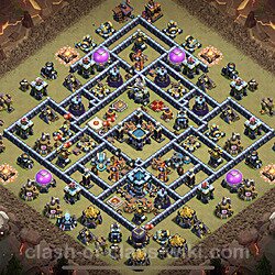 Base plan (layout), Town Hall Level 13 for clan wars (#52)
