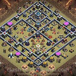 Base plan (layout), Town Hall Level 13 for clan wars (#54)