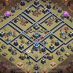 Base plan (layout), Town Hall Level 13 for clan wars (#56)