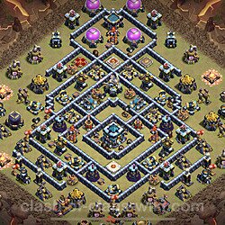 Base plan (layout), Town Hall Level 13 for clan wars (#57)