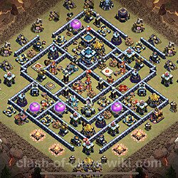 Base plan (layout), Town Hall Level 13 for clan wars (#59)