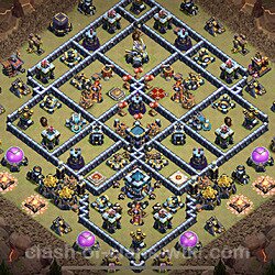 Base plan (layout), Town Hall Level 13 for clan wars (#61)