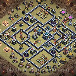 Base plan (layout), Town Hall Level 13 for clan wars (#7)