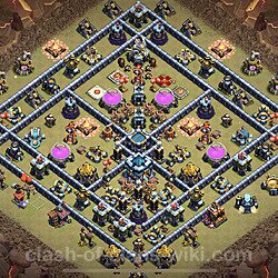 Base plan (layout), Town Hall Level 13 for clan wars (#73)