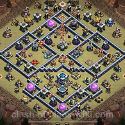 Base plan (layout), Town Hall Level 13 for clan wars (#80)