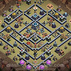 Base plan (layout), Town Hall Level 13 for clan wars (#81)