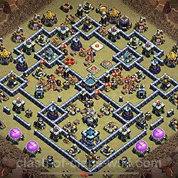 Base plan (layout), Town Hall Level 13 for clan wars (#85)