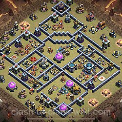 Base plan (layout), Town Hall Level 13 for clan wars (#87)