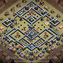 Base plan (layout), Town Hall Level 13 for clan wars (#9)