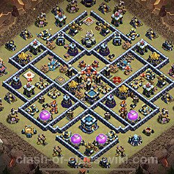 Base plan (layout), Town Hall Level 13 for clan wars (#97)