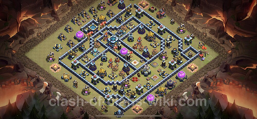 Die Clan War Base RH13 + Link 2022 - COC Rathaus Level 13 Kriegsbase (CK / CW), #180