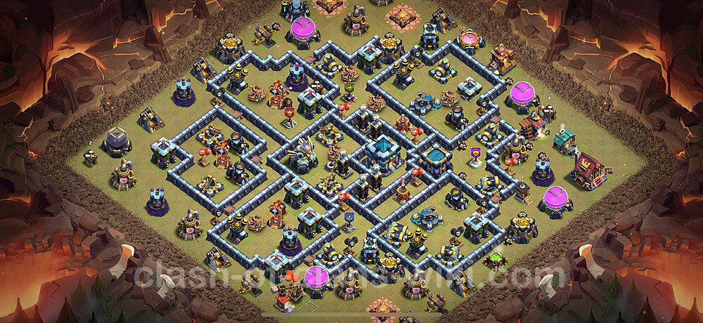 Top Base de Guerre HDV 13 + Lien (Link) 2025 gdc - Hôtel de Ville 13 Base Copier, #2937