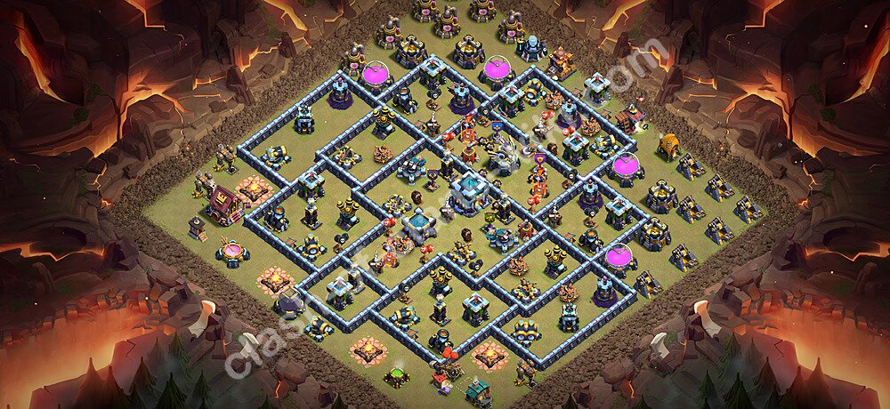 Municipio livello 13 Base di Guerra + Link, Anti tutto - Anti 3 Stelle Disposizione Villaggio COC 2026 TH13, #3485