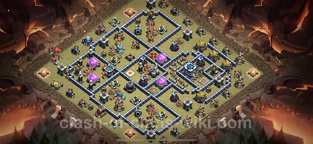 Die Clan War Base RH13 + Link, Anti 3 Sterne, Anti Alles 2023 - COC Rathaus Level 13 Kriegsbase (CK / CW), #66