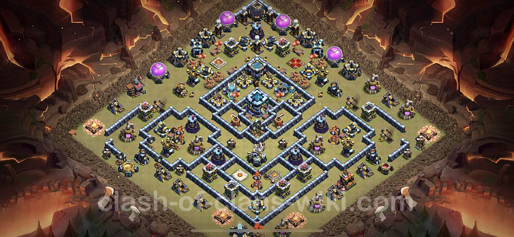Die Clan War Base RH13 + Link, Anti Alles - COC Rathaus Level 13 Kriegsbase (CK / CW), #781