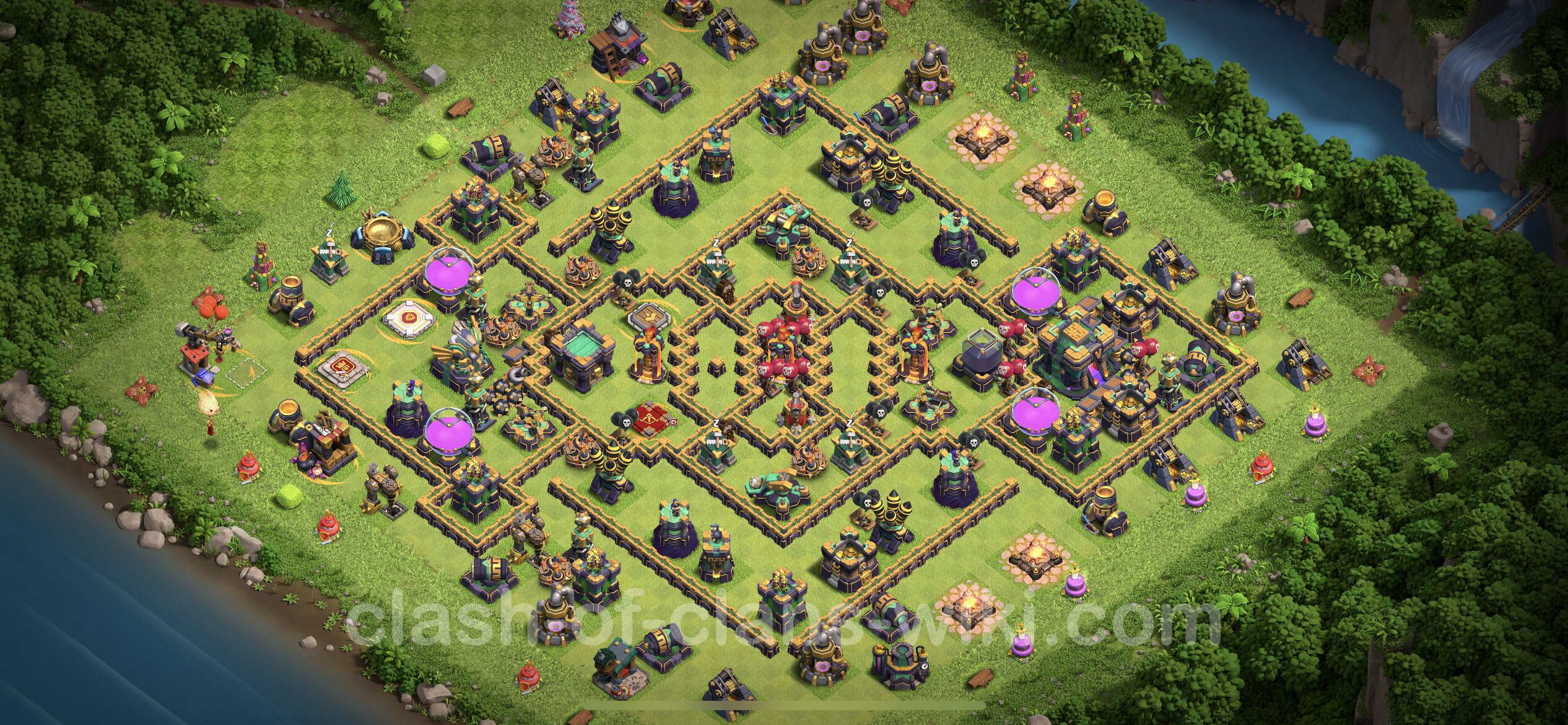 best-base-th14-with-link-hybrid-anti-everything-2023-town-hall-level