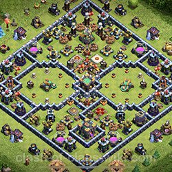 Base plan (layout), Town Hall Level 14 for trophies (defense) (#10)
