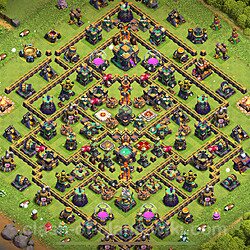 Base plan (layout), Town Hall Level 14 for trophies (defense) (#12)