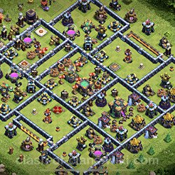 Base plan (layout), Town Hall Level 14 for trophies (defense) (#14)
