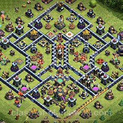 Base plan (layout), Town Hall Level 14 for trophies (defense) (#15)