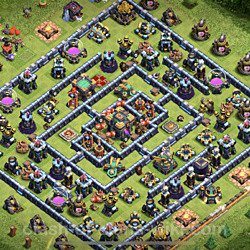 Base plan (layout), Town Hall Level 14 for trophies (defense) (#18)