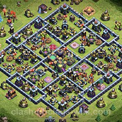 Base plan (layout), Town Hall Level 14 for trophies (defense) (#2)