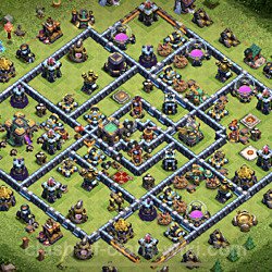 Base plan (layout), Town Hall Level 14 for trophies (defense) (#22)