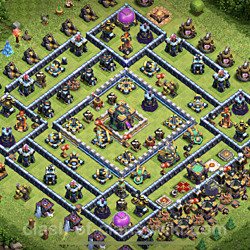 Base plan (layout), Town Hall Level 14 for trophies (defense) (#23)