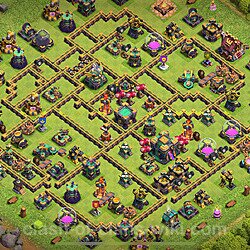 Base plan (layout), Town Hall Level 14 for trophies (defense) (#2859)