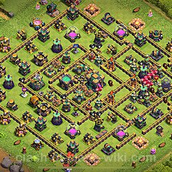 Base plan (layout), Town Hall Level 14 for trophies (defense) (#2860)