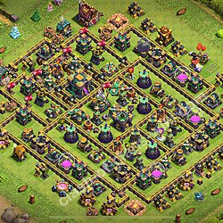 Топ Расстановка базы ТХ 14 2026 Анти 3 Звезды Скопировать, Гибридные, #3151