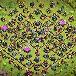 Base plan (layout), Town Hall Level 14 for trophies (defense) (#3429)