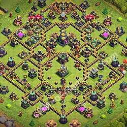 Base plan (layout), Town Hall Level 14 for trophies (defense) (#3446)