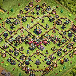 Base plan (layout), Town Hall Level 14 for trophies (defense) (#3657)